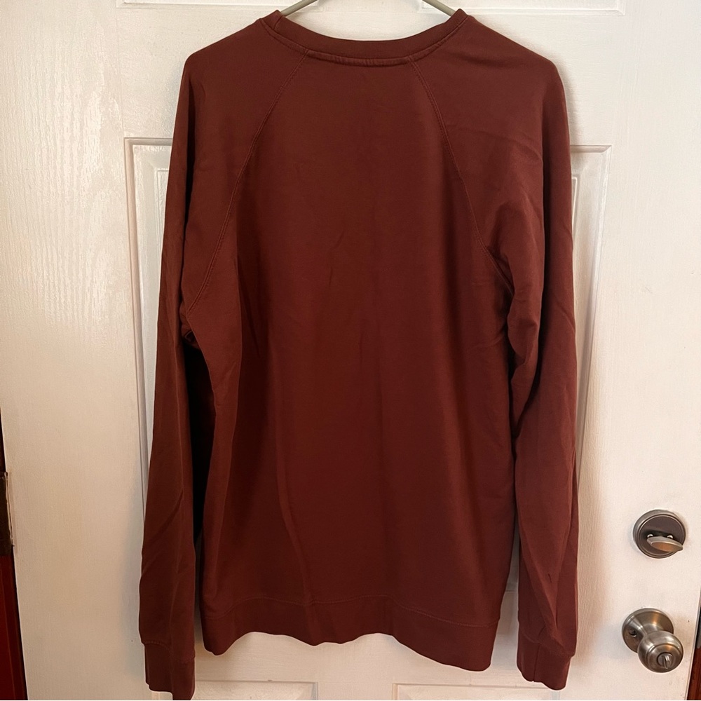 Quilted Patchwork Maroon Sweatshirt - image 5